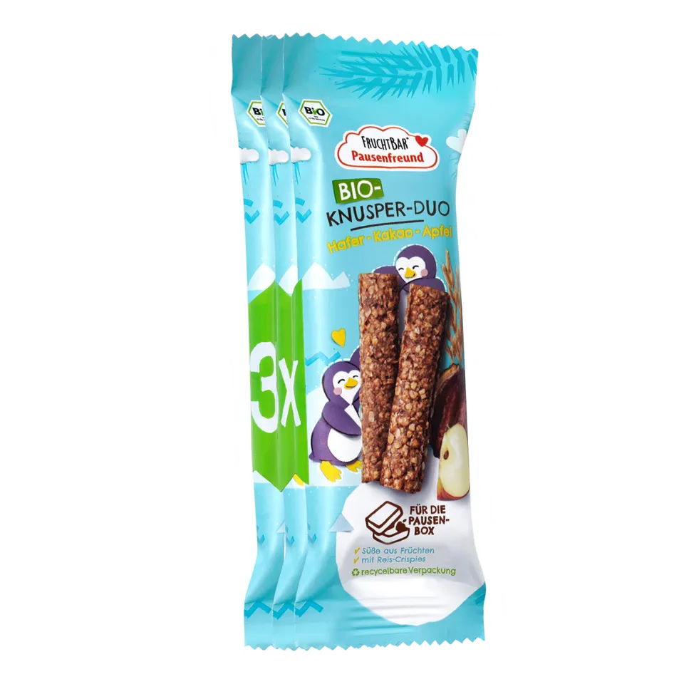 FruchtBar Bio Riegel barre avoine bio vegan pièce dès 3 ans