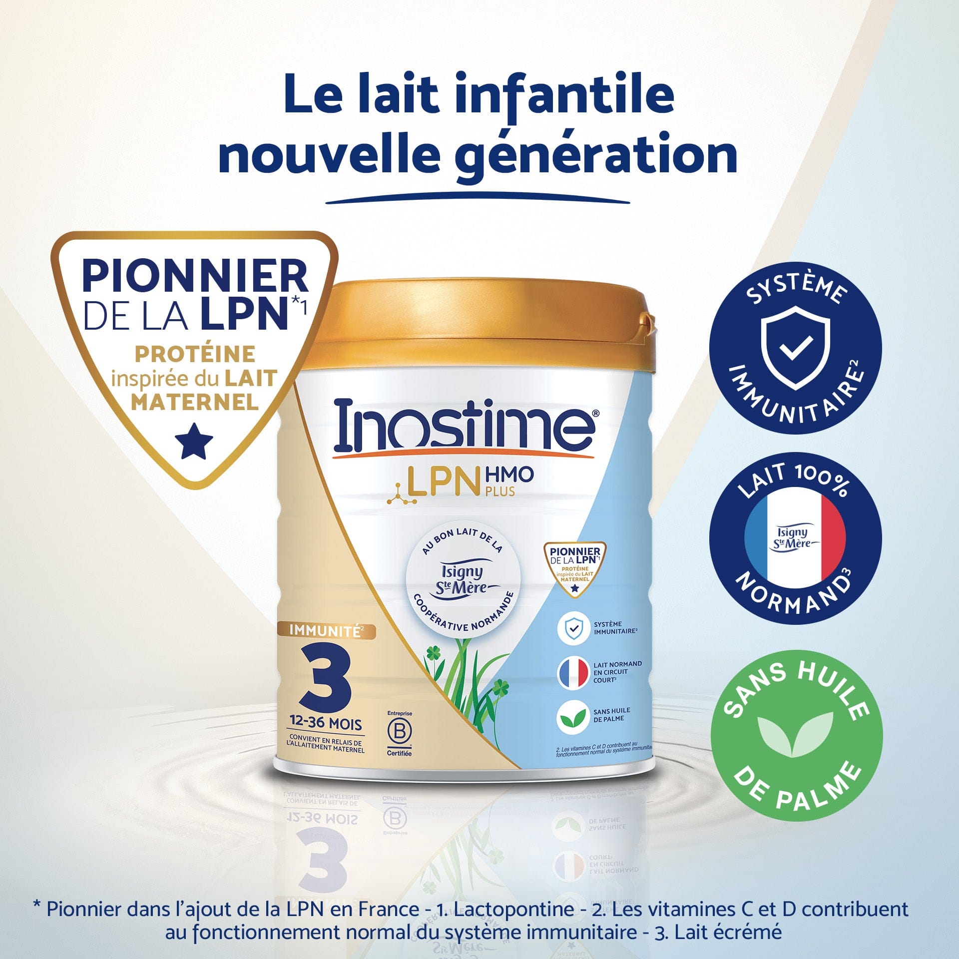 Inostime Lait de Croissance 3ème âge 1 boîte sans huile de palme