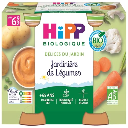 HIPP Légumes petits pots Délices du Jardin 12x190g 6/8 mois