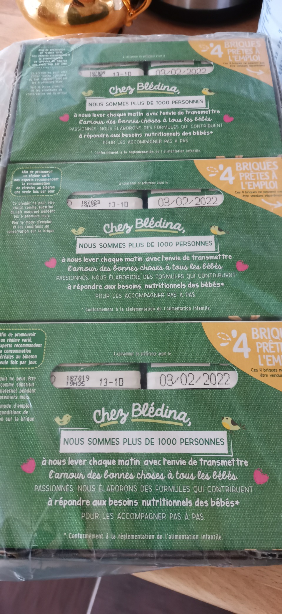 Blédina Blédidej Biscuit céréales lactées 6 mois 12x250ml