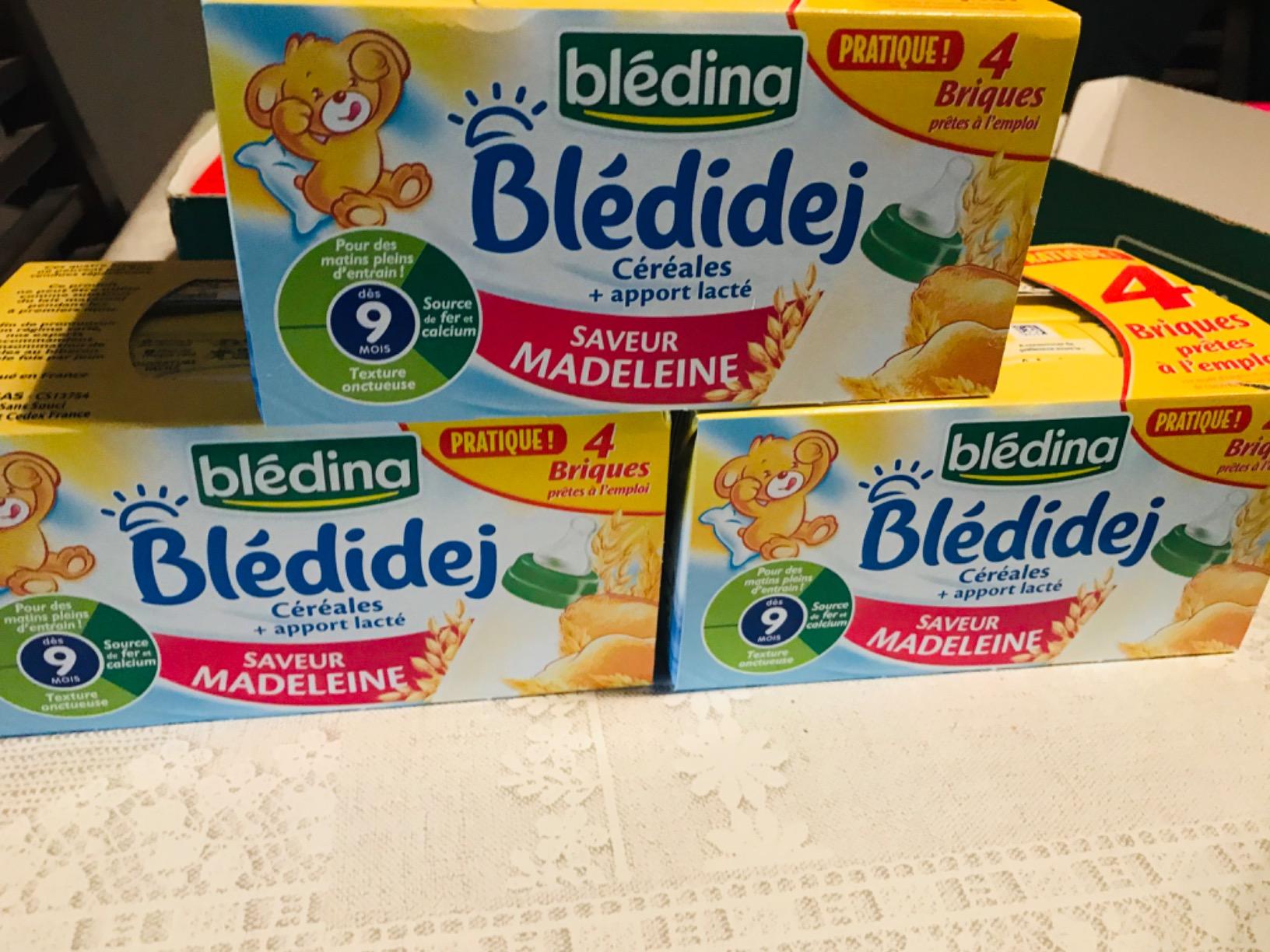 Blédina Blédidej Madeleine céréales lactées 9 mois 12x250ml