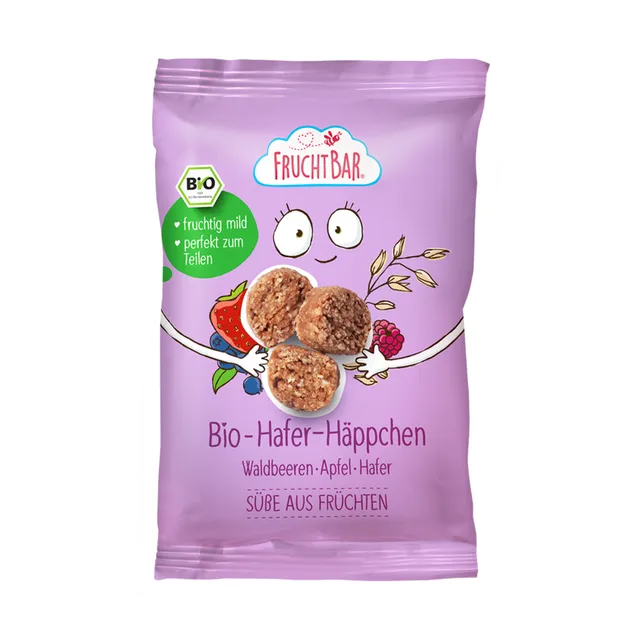FruchtBar Bio Riegel Barre Avoine Myrtille Pomme Dès 3 Ans
