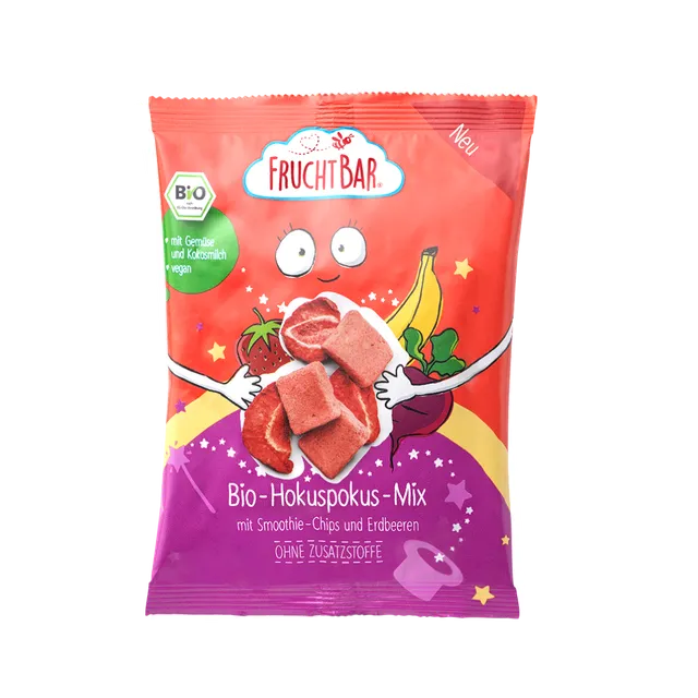 FruchtBar Bio Snacks Hokuspokus Mix snack bio dès 3 ans
