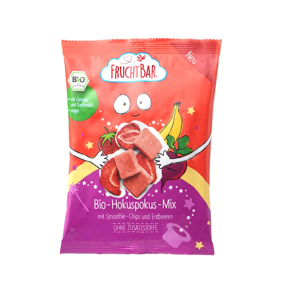 FruchtBar Bio Snacks Hokuspokus Mix snack bio dès 3 ans