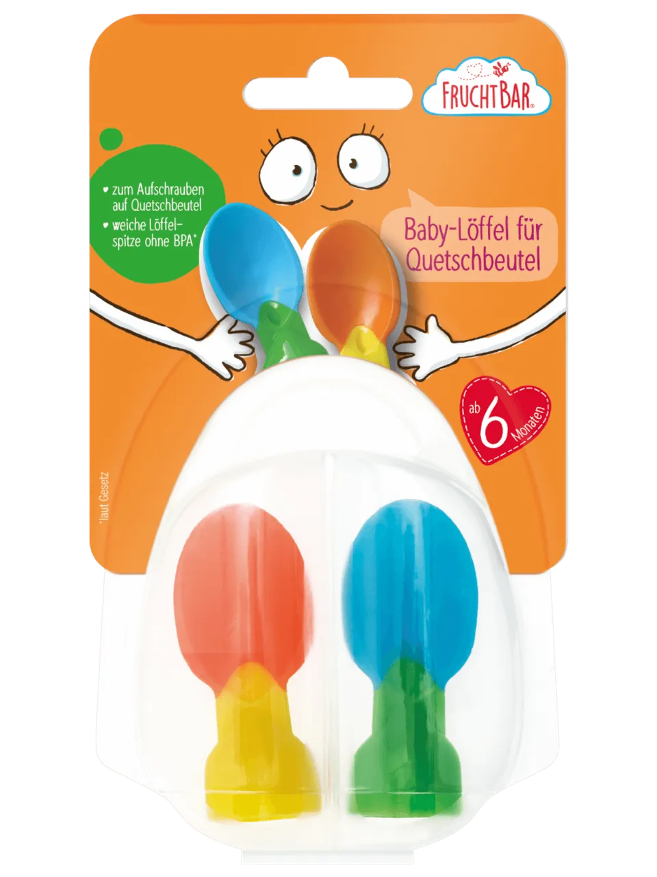 FruchtBar Geschenke Quetschie Babylöffel cuillère gourde dès 6 mois