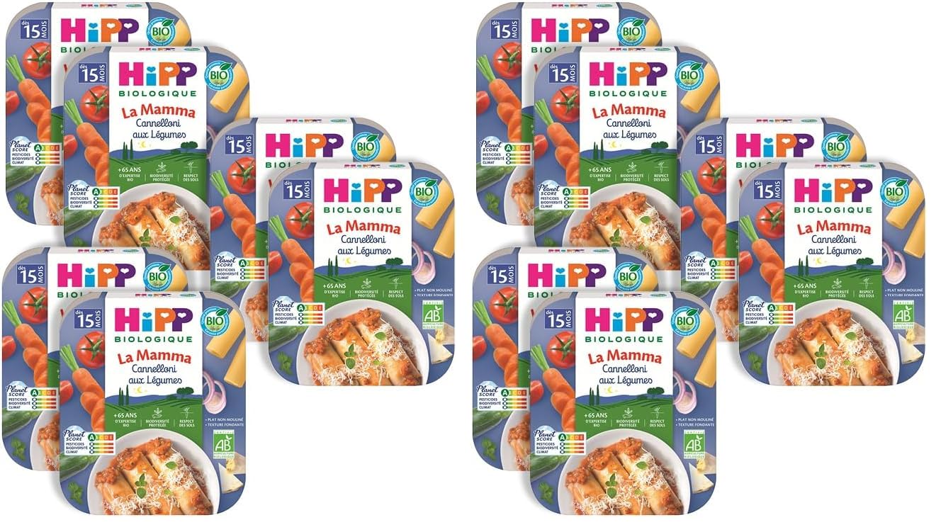 HiPP La Mamma Lasagnes Bolognaise Plat Bébé 6x250g dès 15 mois