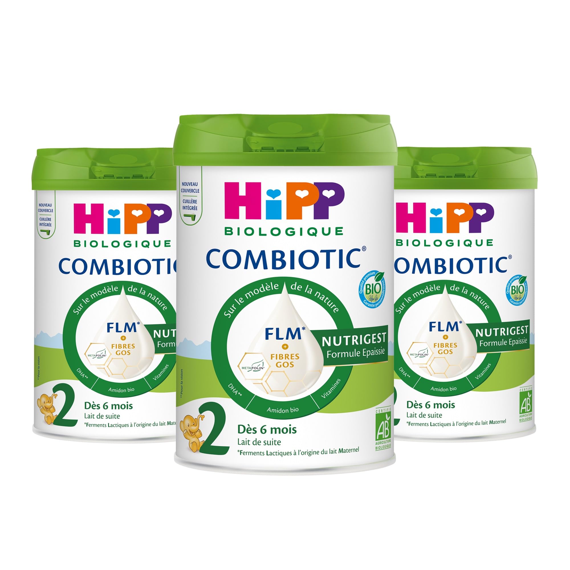 HiPP Combiotic Nutrigest Lait 1er Âge 800 g Bio Épaissi