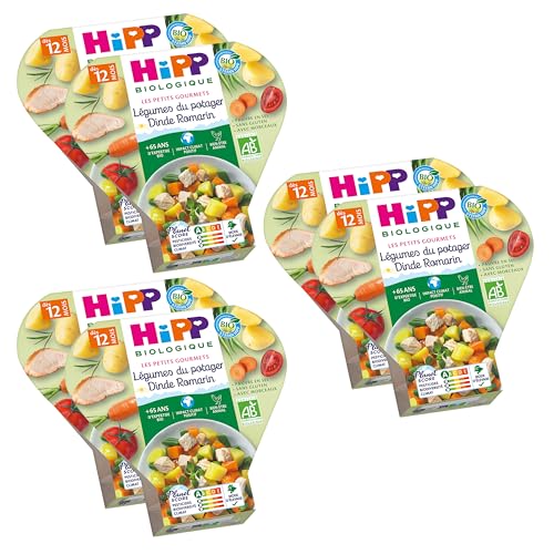 HiPP Petits Gourmets Légumes Dinde Assiette 230 g Bio