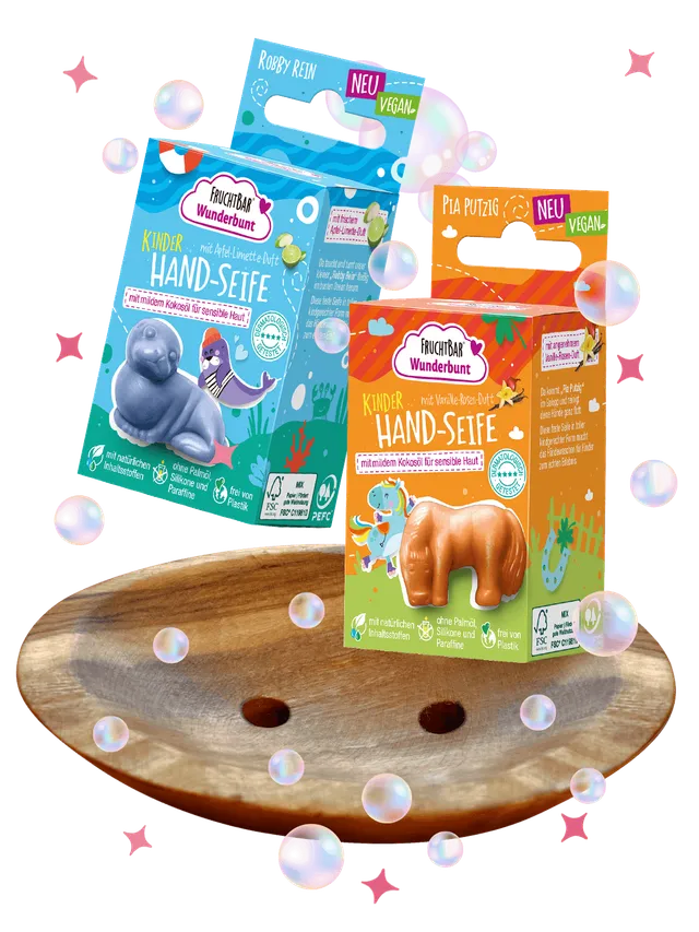 FruchtBar Geschenke coffret bain Tierischer Waschspass 3 ans