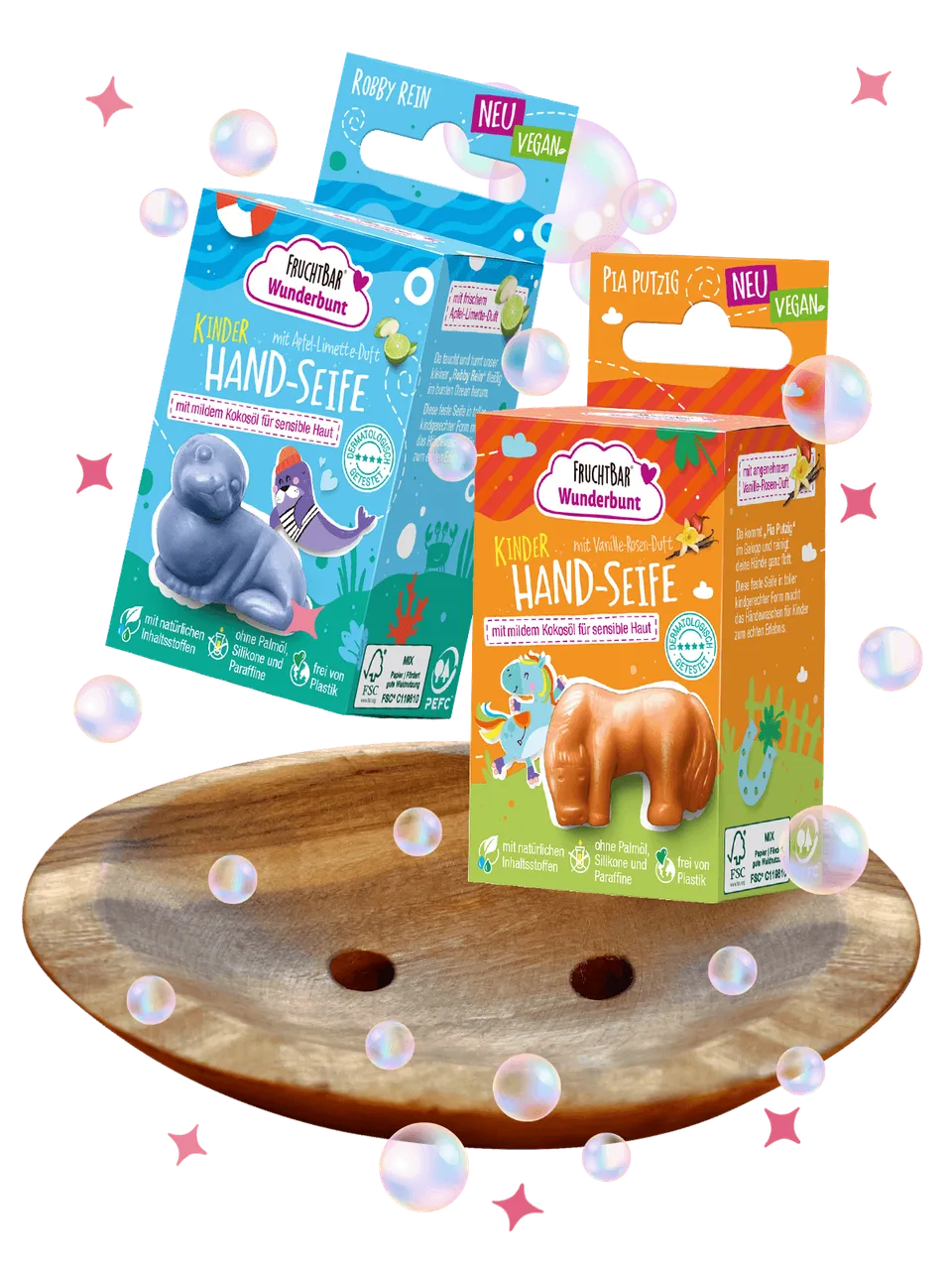 FruchtBar Geschenke coffret bain Tierischer Waschspass 3 ans
