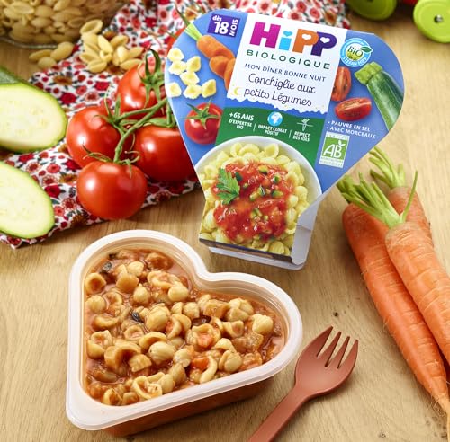 HiPP Menus du midi Conchiglie Légumes 18 mois 6x260g