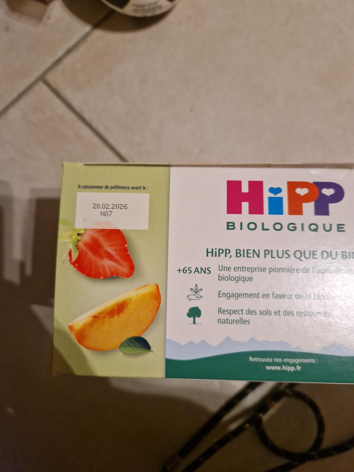 HiPP Délices de Lait Brassés Gourde Bébé 8x90g 2 parfums