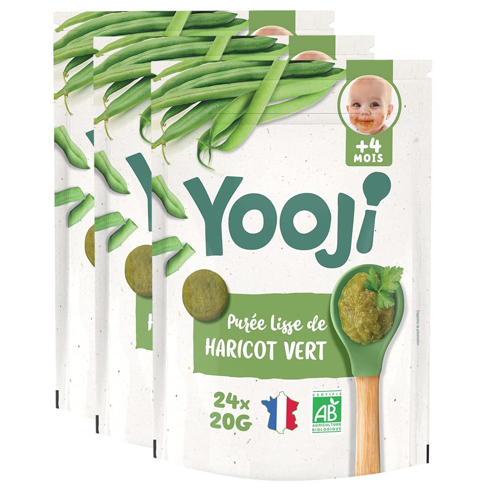 Yooji Purée Lisse Panais Bio Lot 3x480g 12 repas dès 4 mois