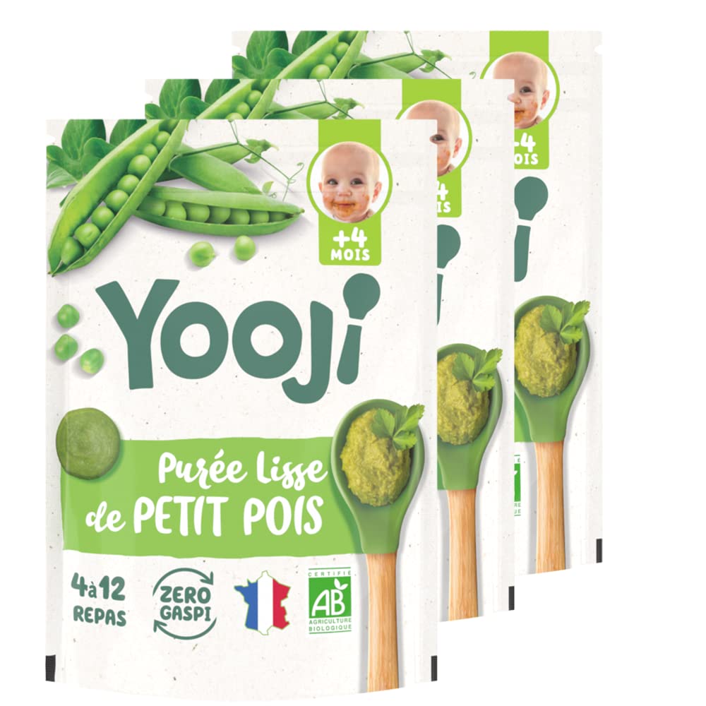 Yooji Purée Lisse Panais Bio Lot 3x480g 12 repas dès 4 mois