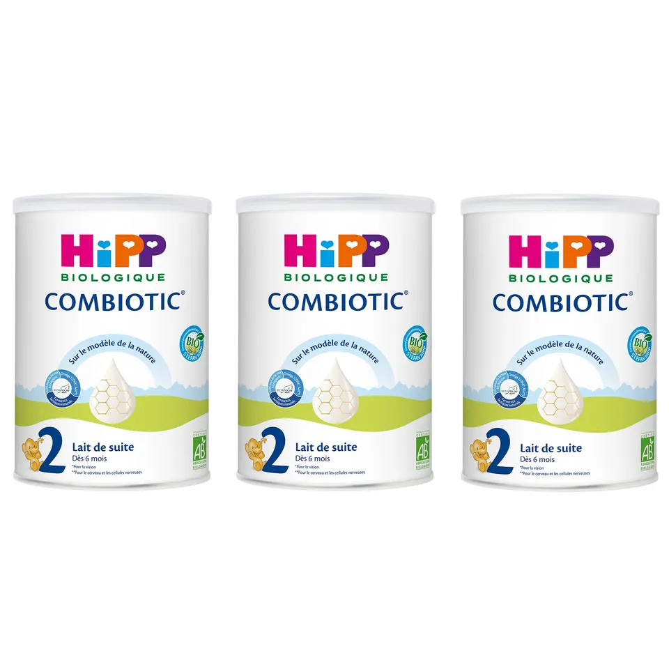 HiPP Combiotic Lait 2 lait de suite 6 mois+ 3x800g bio