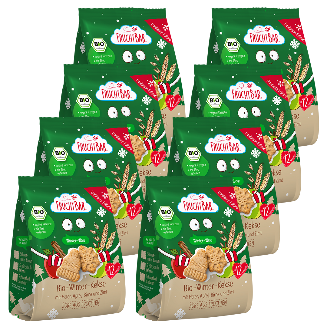 FruchtBar Bio Kekse hiver biscuit bio épeautre 12 mois