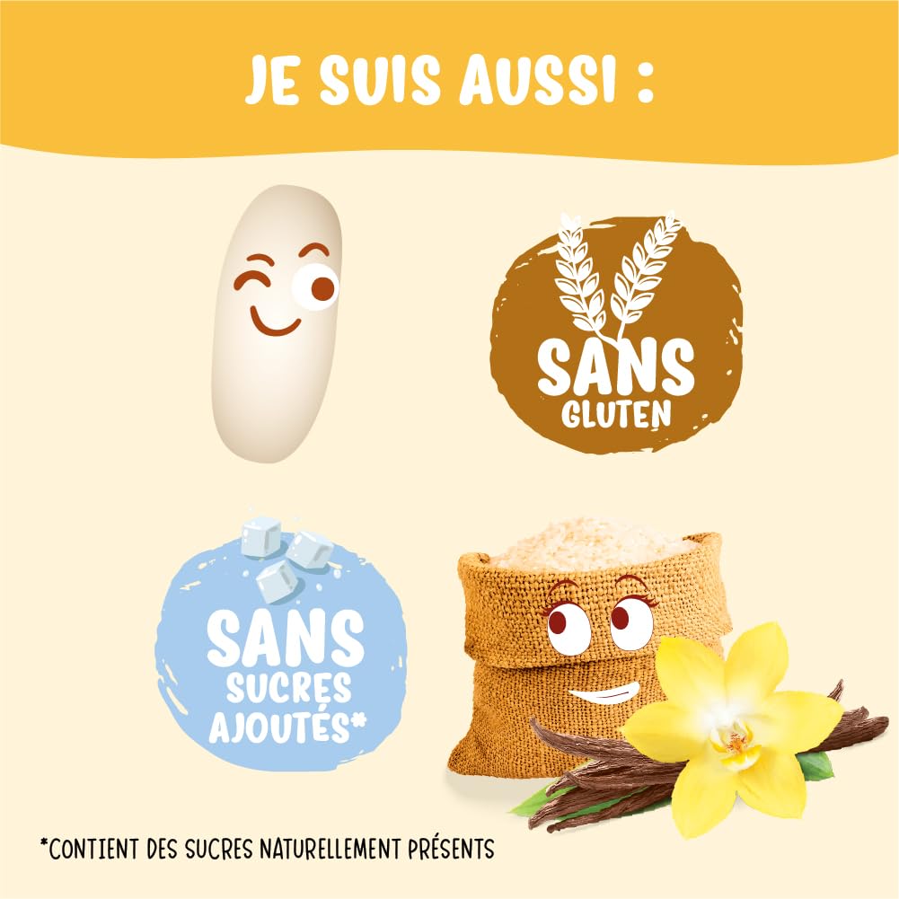 France Bébé Céréales riz vanille 4 mois 3x200g bio