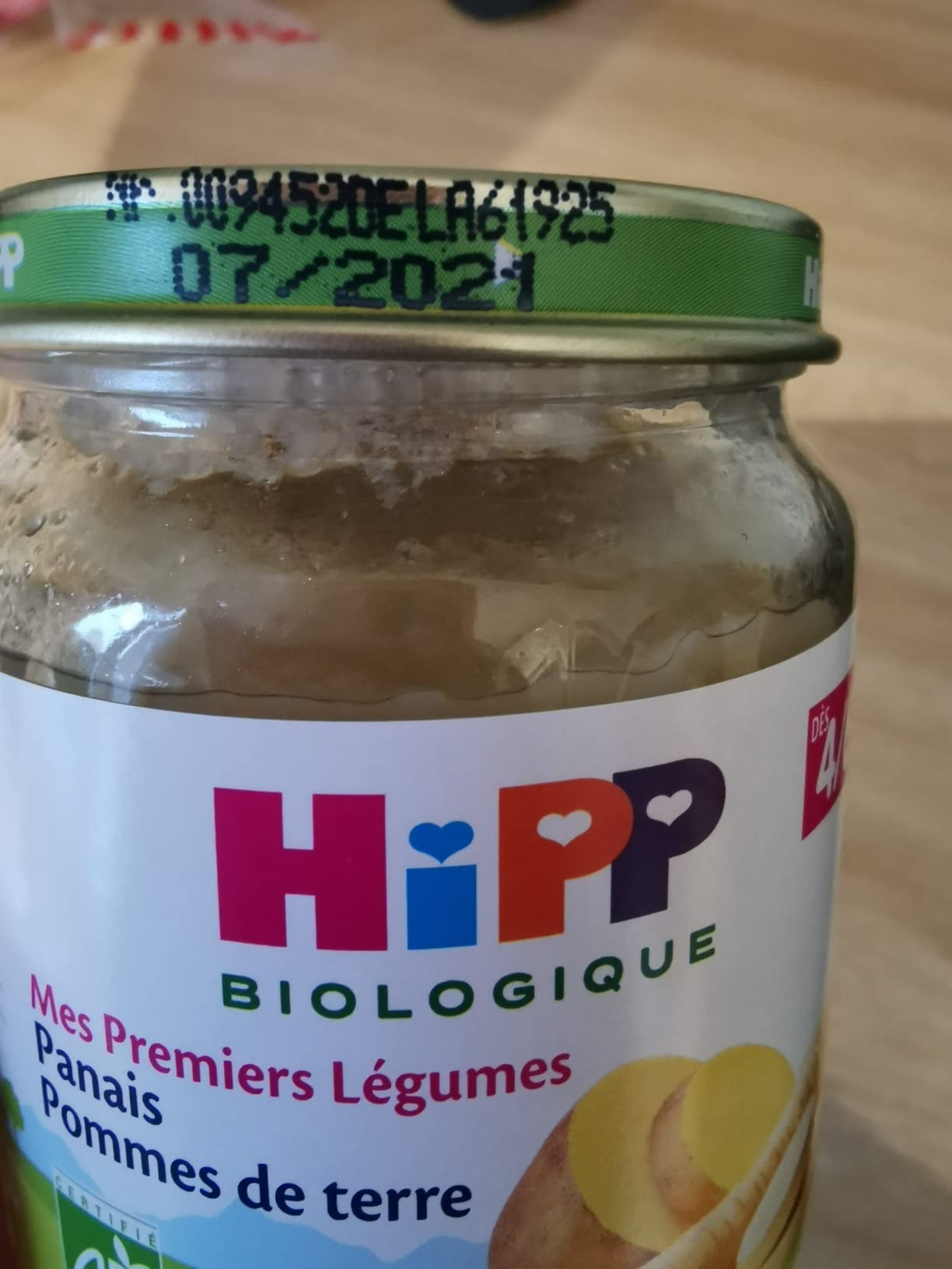 HiPP Biologique Légumes petits pots 4 mois 24x125g carottes