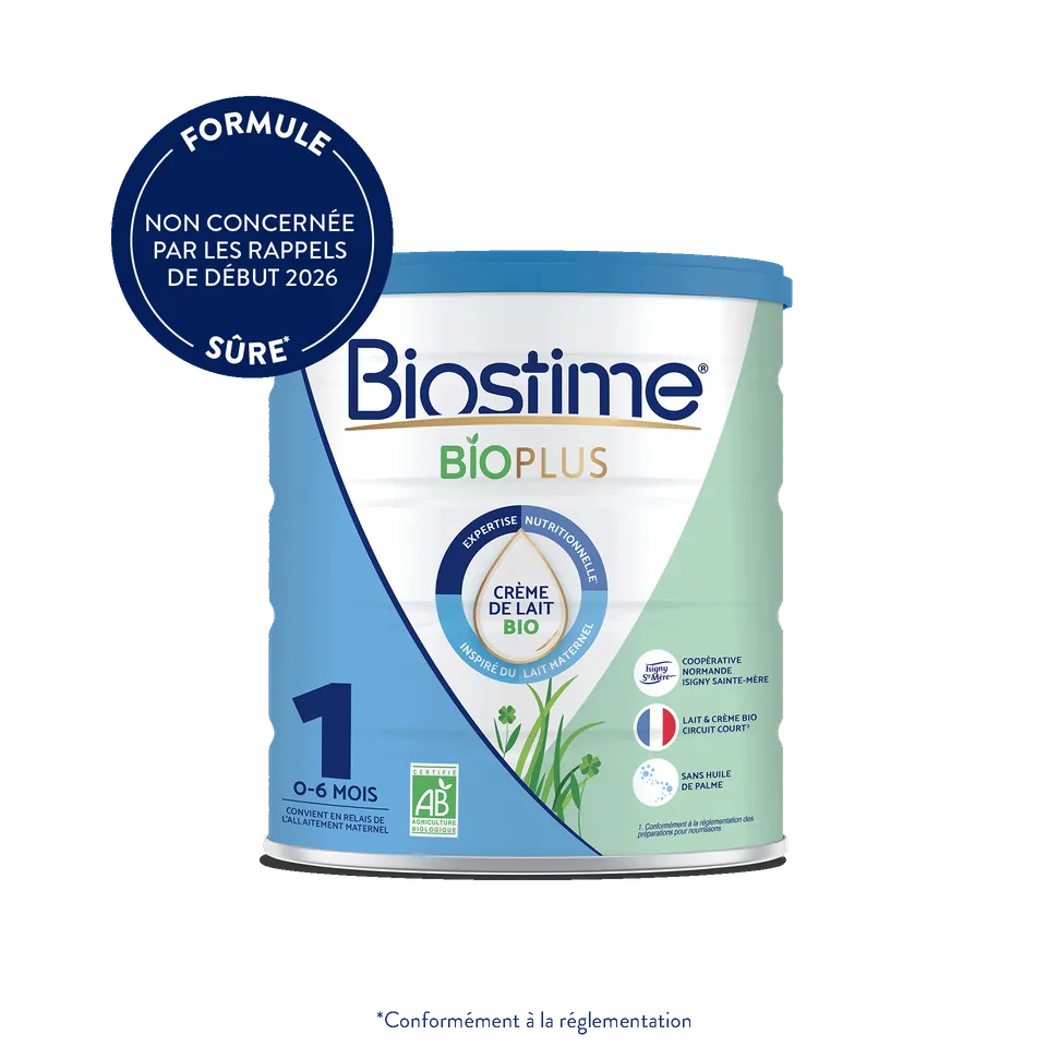 Biostime Bio Plus Lait 1er Âge bio 1 boîte sans huile de palme