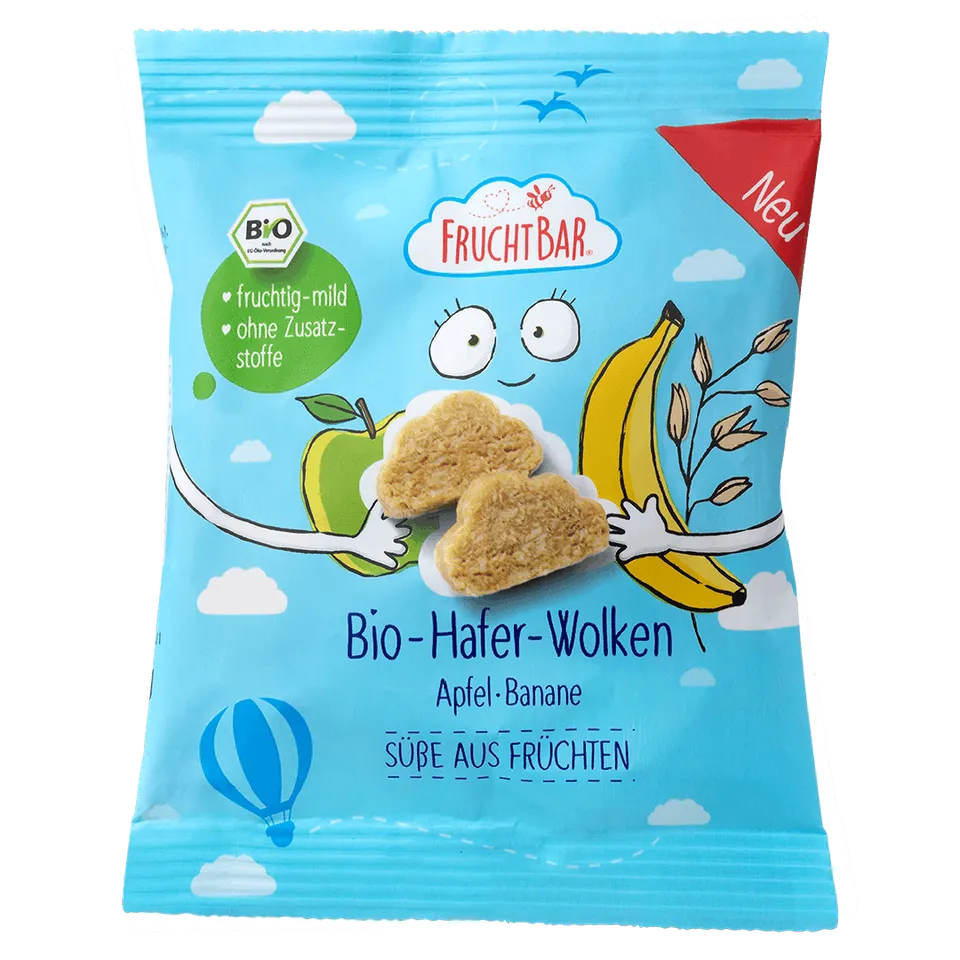 FruchtBar Bio Riegel barre avoine pomme banane 3 ans pièce