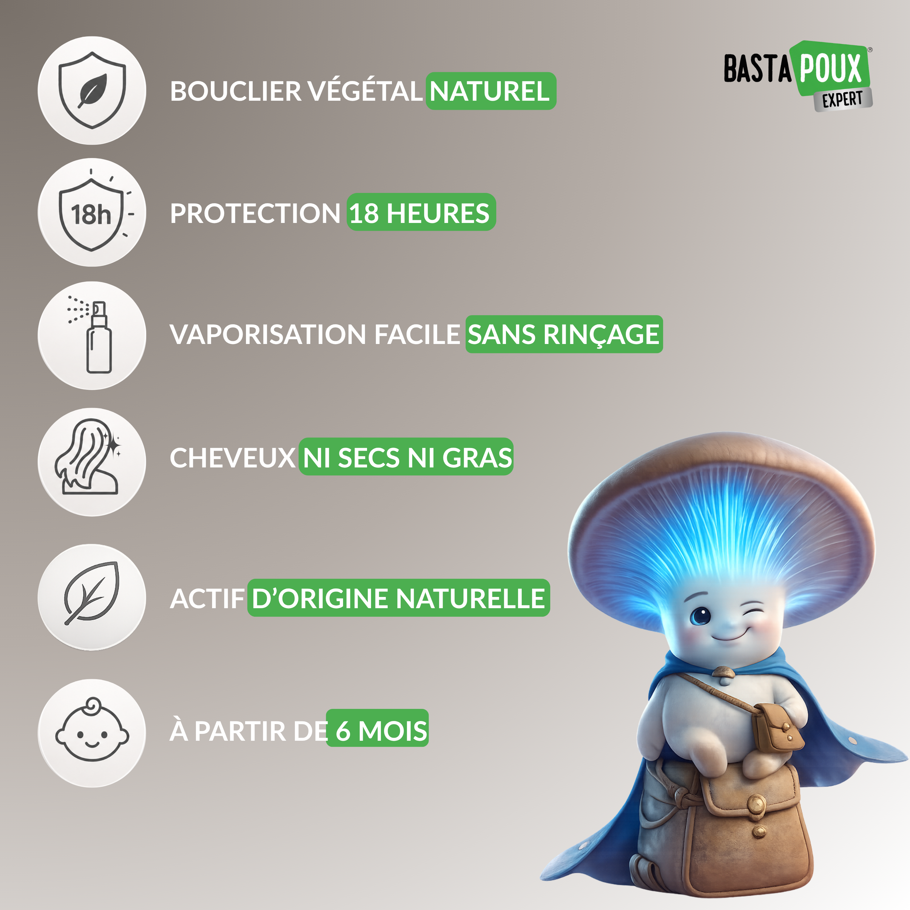 PediAct BastaPoux Expert Spray Préventif 125ml anti-poux