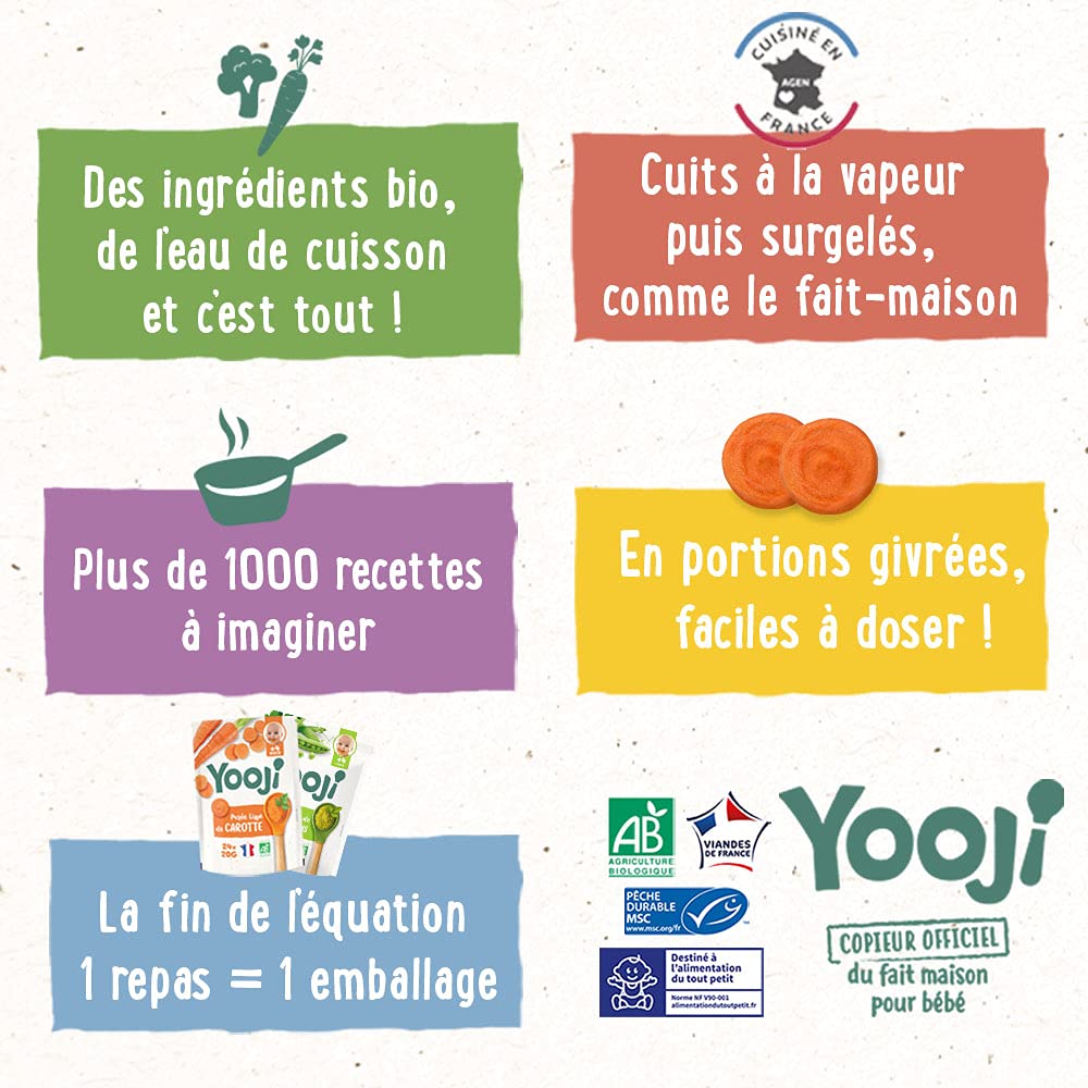 Yooji Écrasé Tajine purée bébé bio 8 mois 3x400g