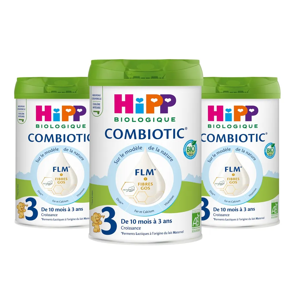HiPP Laits Croissance Combiotic Lait 3 Bio 800g lot de 3