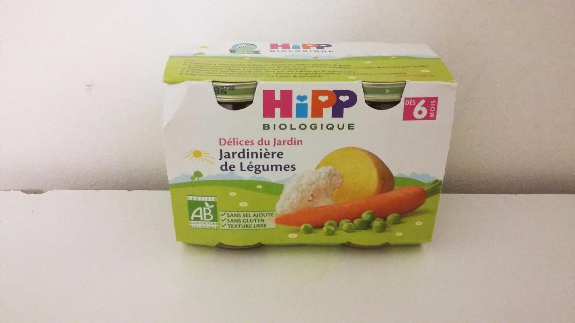 HIPP Légumes petits pots Délices du Jardin 12x190g 6/8 mois