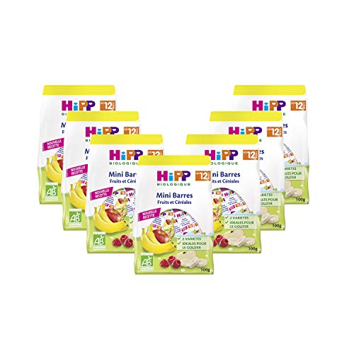 HiPP Fruits Céréales mini barres bio 12 mois 7x100g