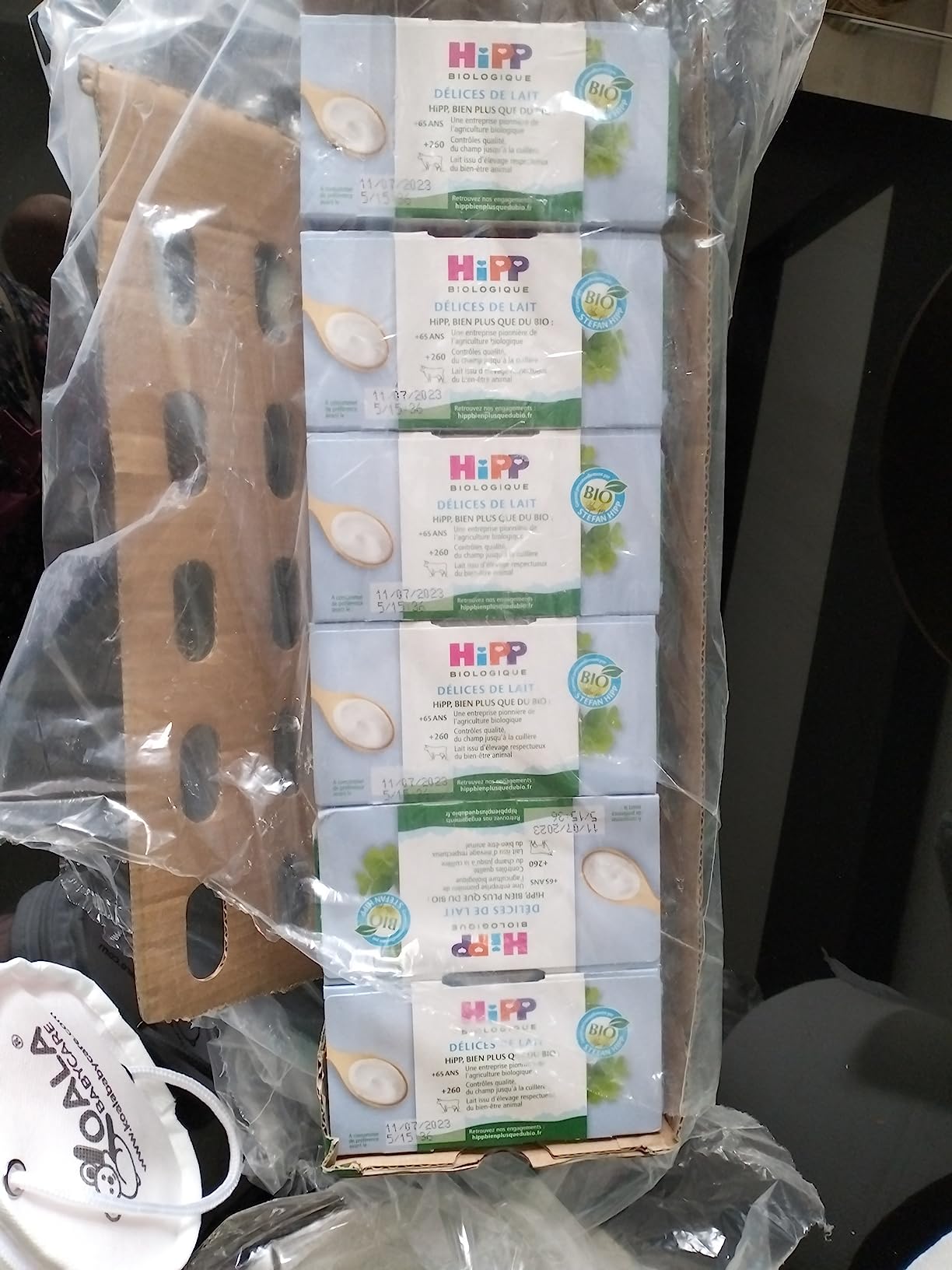 HiPP Délices de Lait Fromage Blanc dessert bébé 6x4x100g