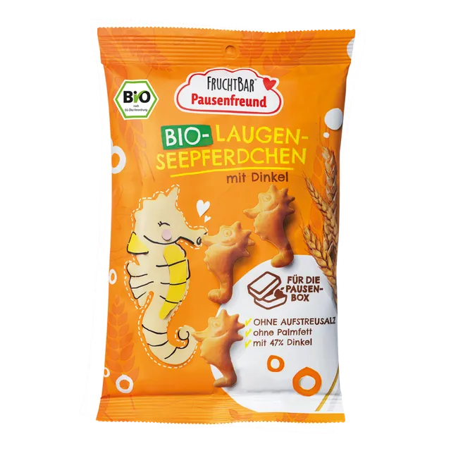 FruchtBar Laugen Seepferdchen Snack Enfant Épeautre 3 Ans