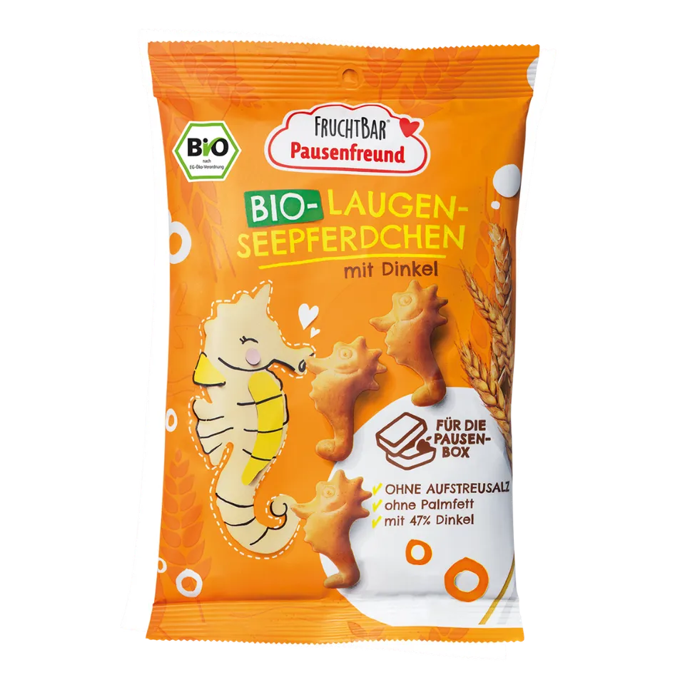 FruchtBar Laugen Seepferdchen Snack Enfant Épeautre 3 Ans