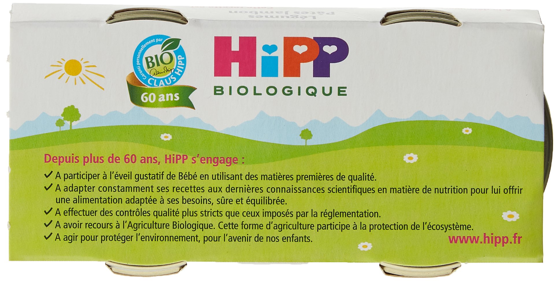 HiPP Menus du midi Ma Première Viande 190g lot de 12 dès 6 mois