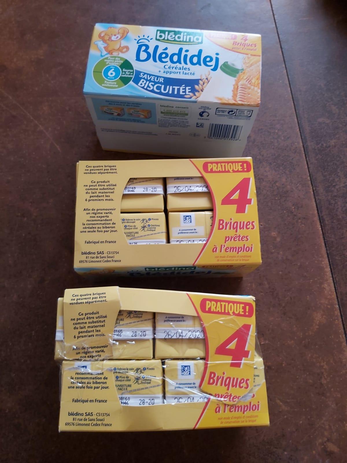 Blédina Blédidej Biscuit céréales lactées 6 mois 12x250ml