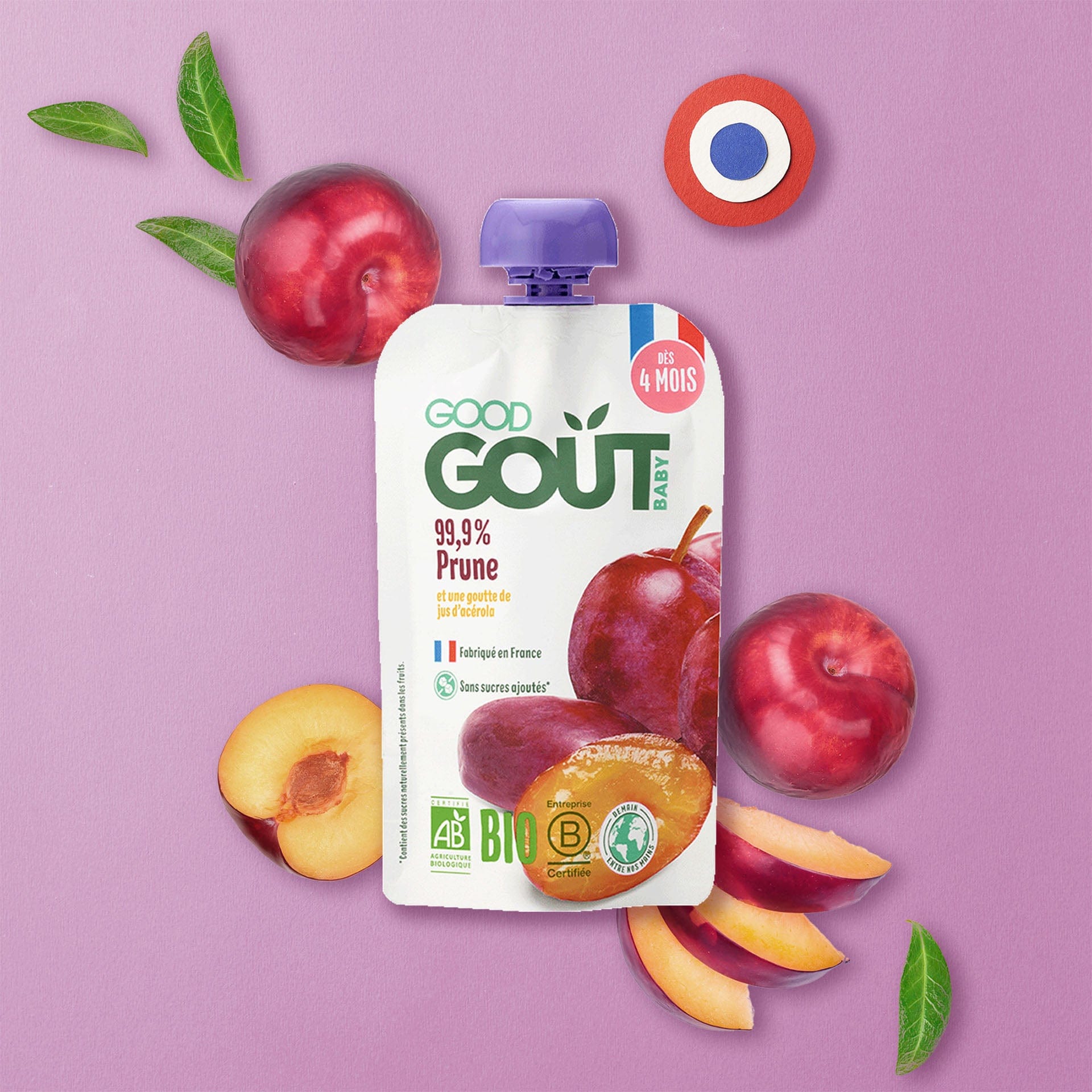 Biostime Les Good plans pack Petit Chou 3 gourdes 120g fruits