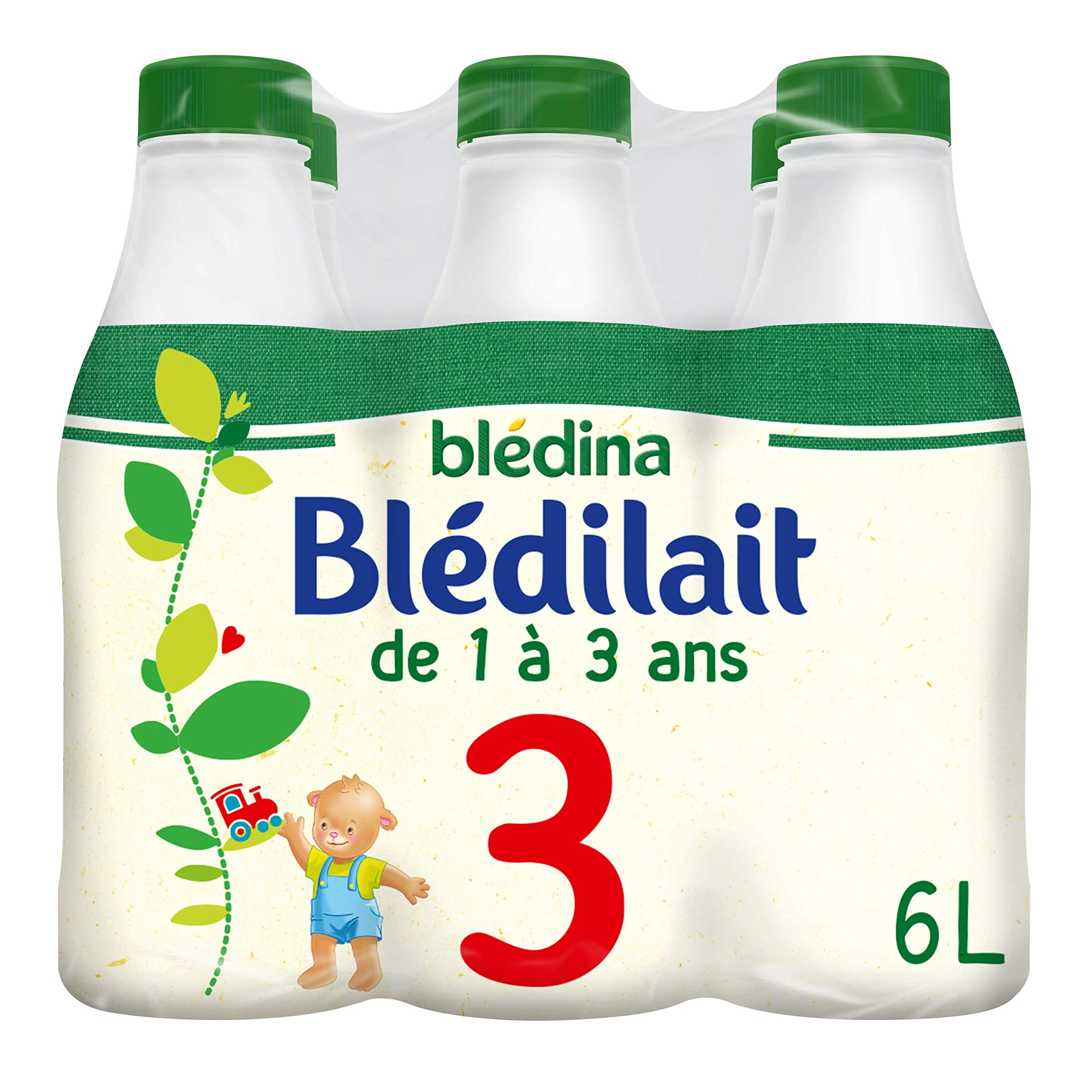Gallia Blédilait Croissance lait bébé 1-3 ans 6x1L doux