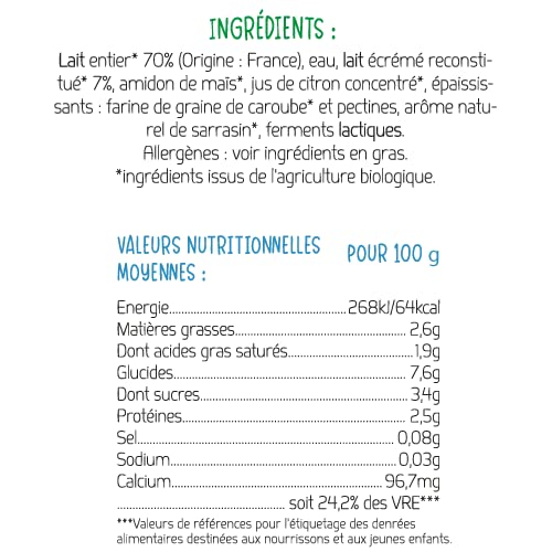 France Bébé Brassés Bio Brassé Bébé 6x4x100g Dès 6 Mois