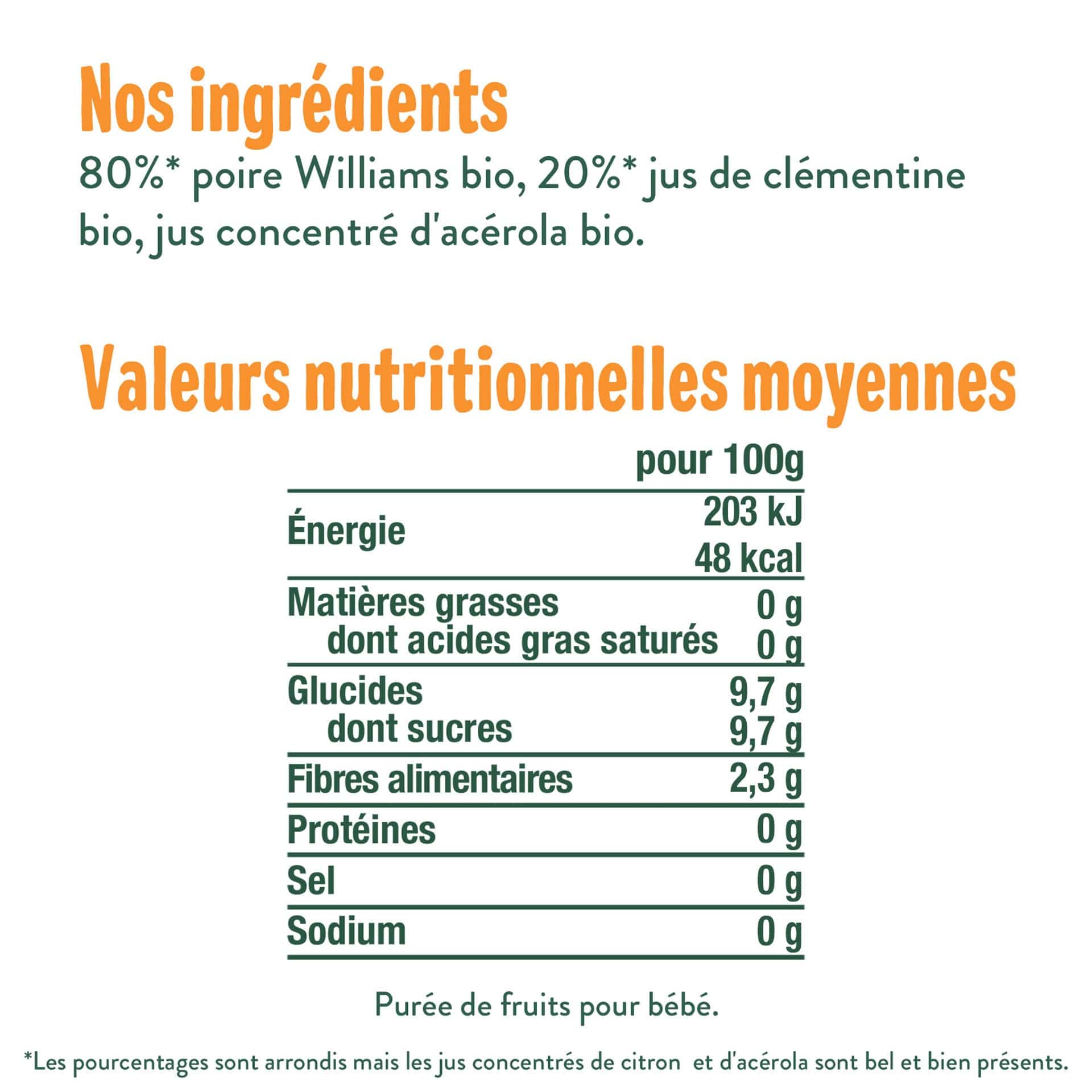 Biostime Les Good Plans Chef de la Tribu gourde fruits bio 3x120g