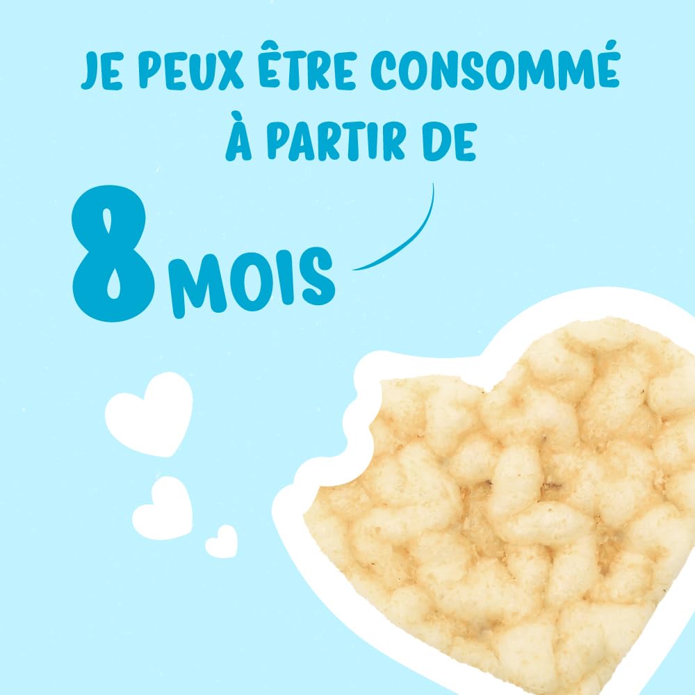 France Bébé Biscuits maïs soufflé coco vegan 8x30g