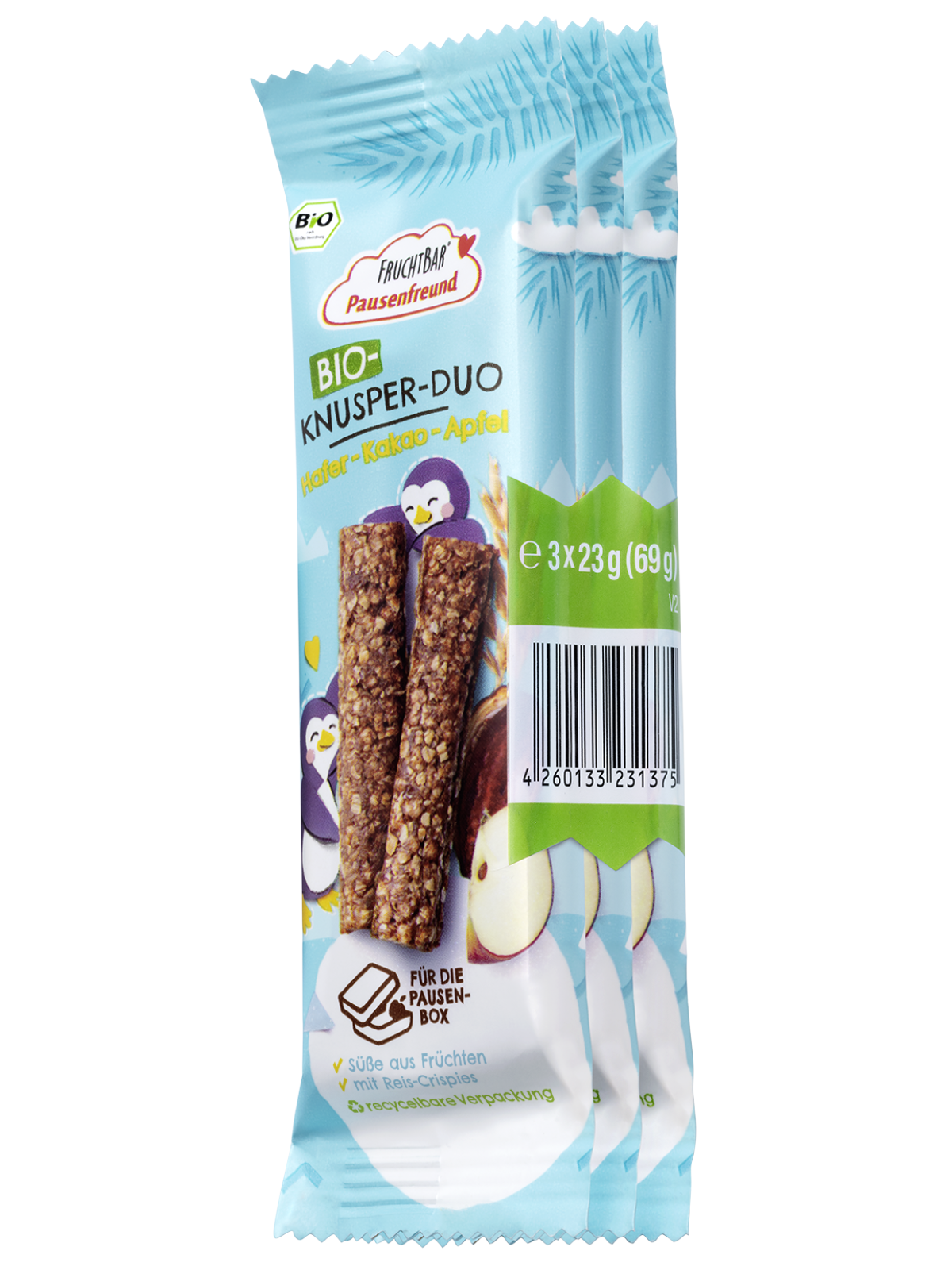 FruchtBar Pausenfreund Paket coffret goûter enfant bio dès 3 ans