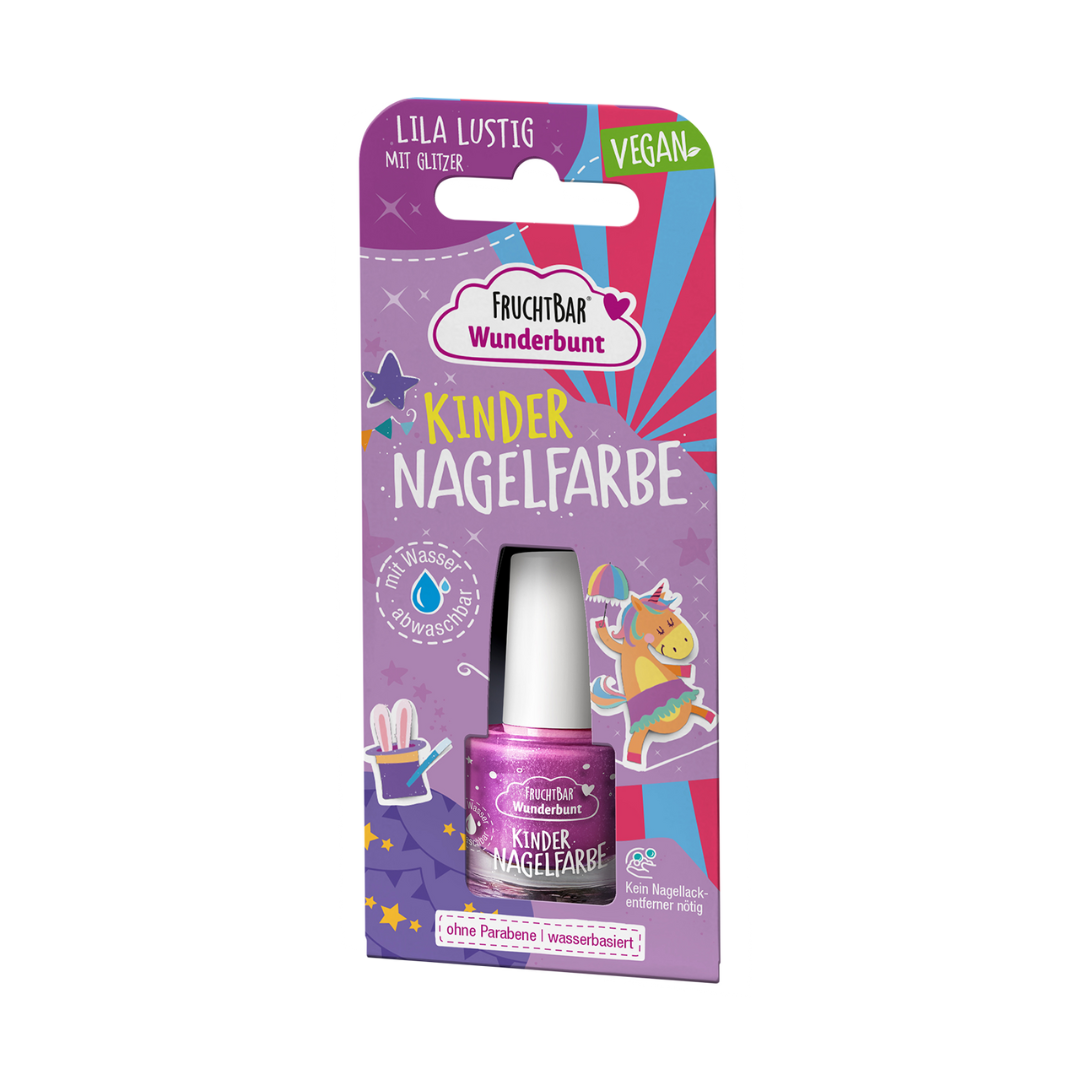 FruchtBar Nagelfarben Lila Lustig vernis enfant paillettes