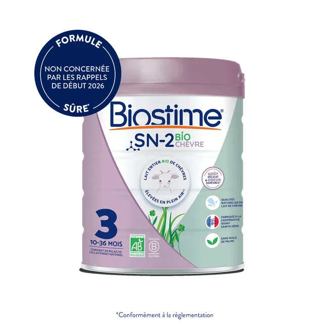 Biostime SN-2 Bio Chèvre Lait 3ème Âge bio 1 boîte