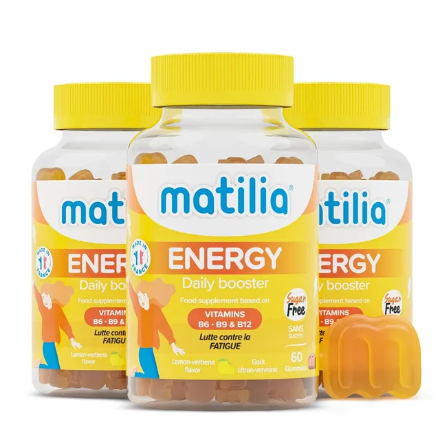 Matilia Gummies Multivitamines Énergie Cure 3 Mois 180