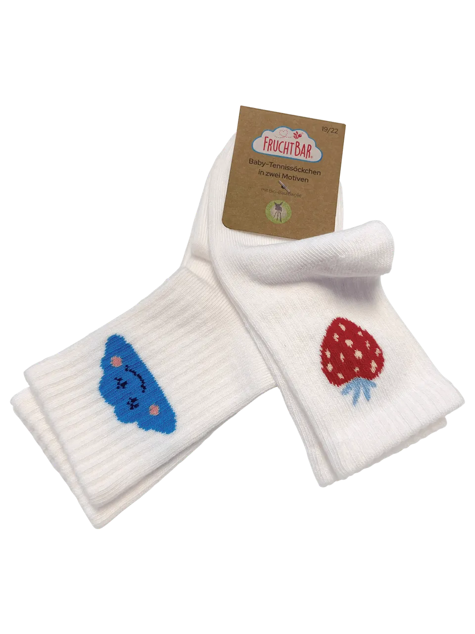 FruchtBar Cadeaux Chaussettes bébé coton bio 19-21 lot 2
