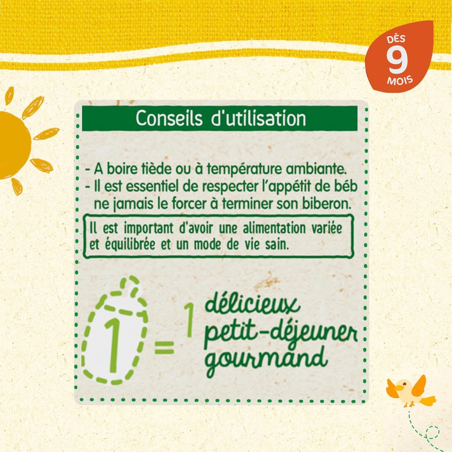 Blédina Blédidej Madeleine céréales lactées 9 mois 12x250ml
