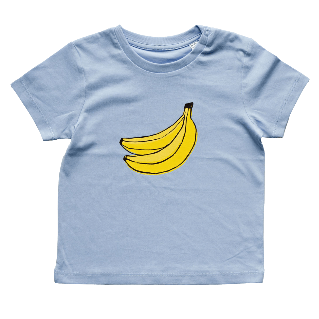 FruchtBar Geschenke T-shirt bleu coton bio 80-86
