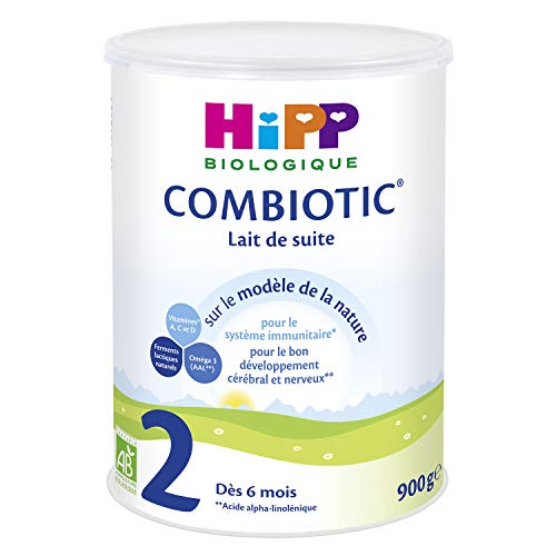 HiPP Biologique 2 Combiotic lait de suite dès 6 mois 6x900g bio