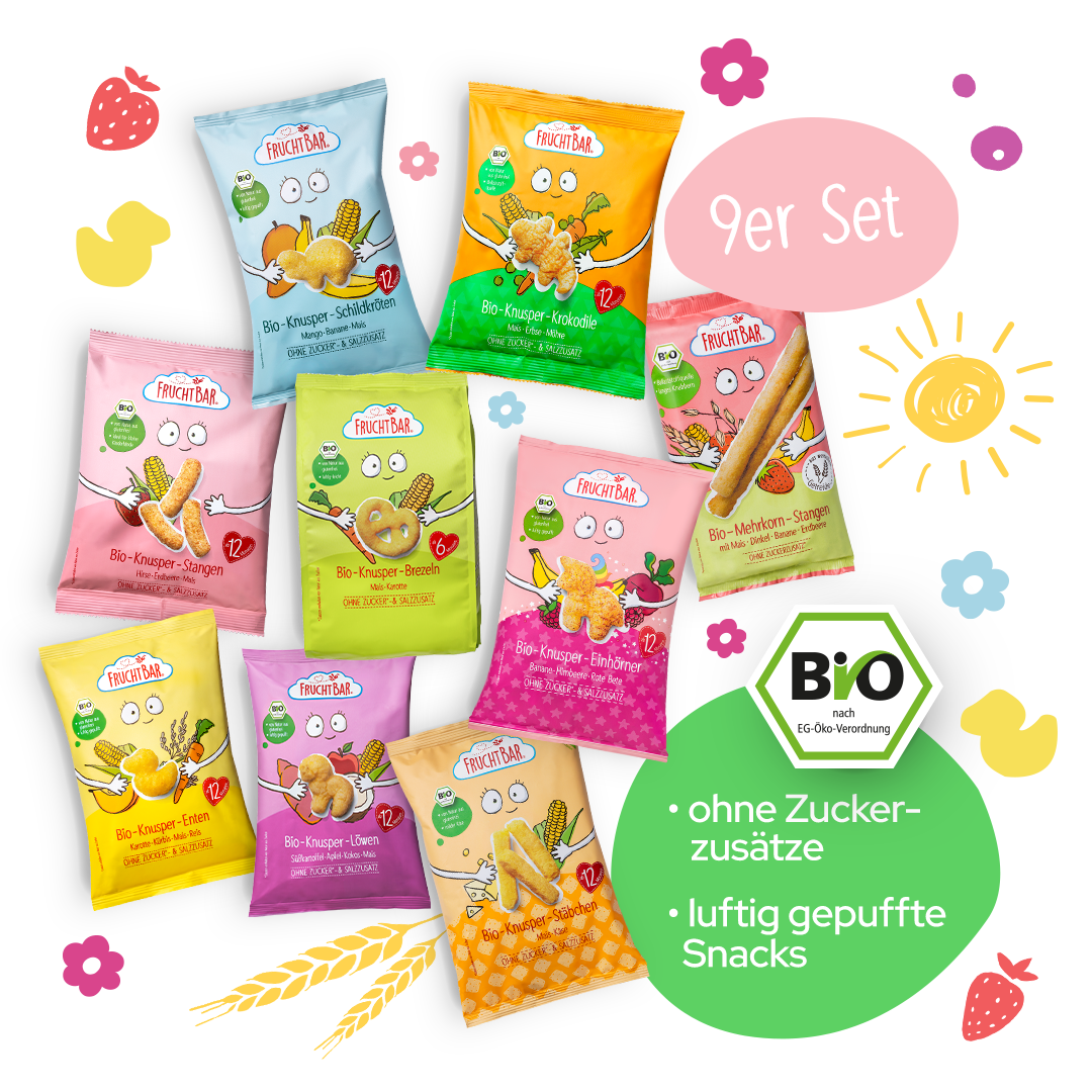 FruchtBar Geschenke Baby Knusper snack bébé dès 12 mois