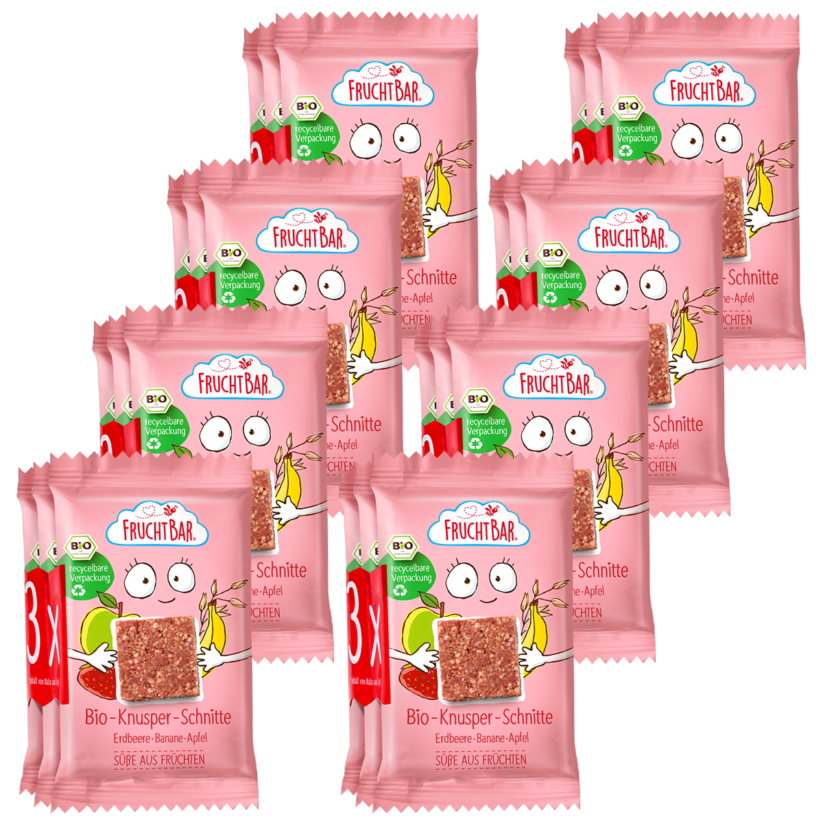 FruchtBar Bio Riegel barre céréales bébé pomme banane pièce