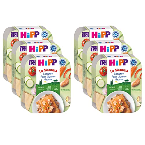 HiPP La Mamma plat bébé lasagnes saumon 15 mois 6x250g